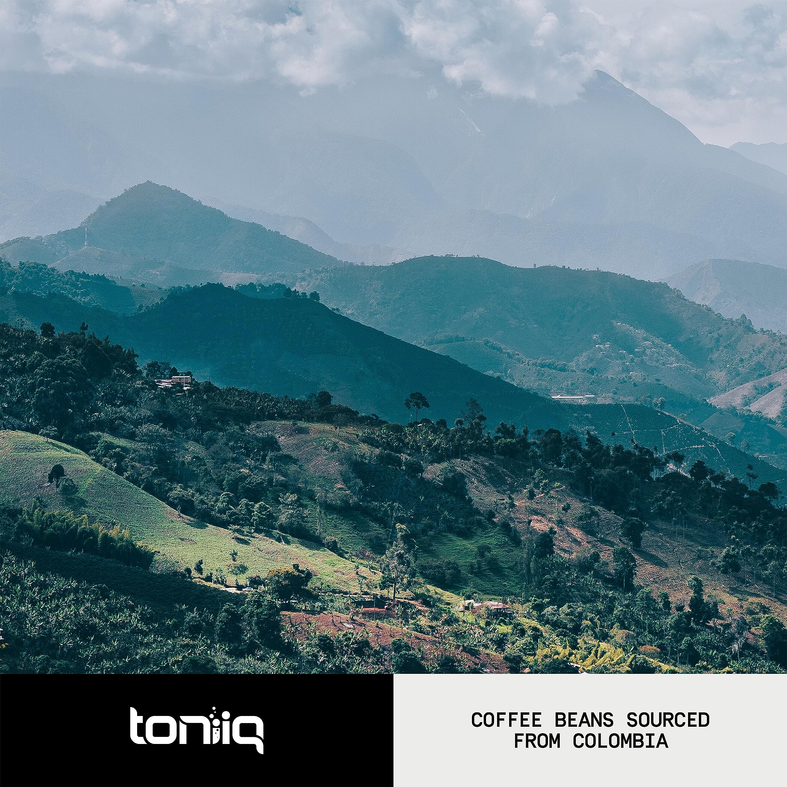 Toniiq Mushroom Coffee ground form ready for quick, convenient daily brewing.