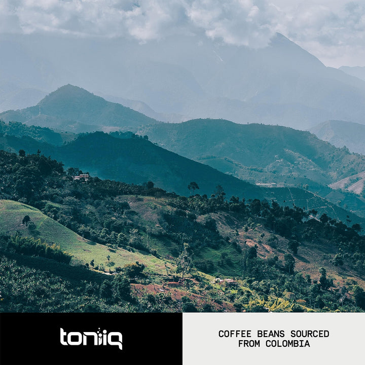 Toniiq Mushroom Coffee ground form ready for quick, convenient daily brewing.