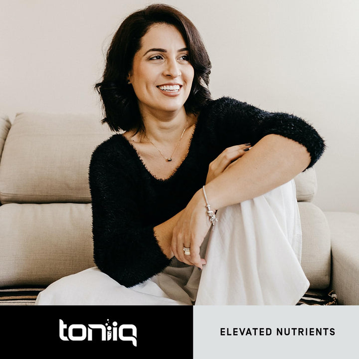Toniiq packaging logo and bottle design