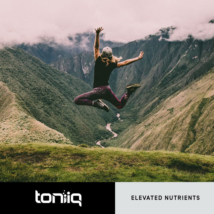Toniiq Quercetin Capsules label readout showing 95% purity and 1000mg