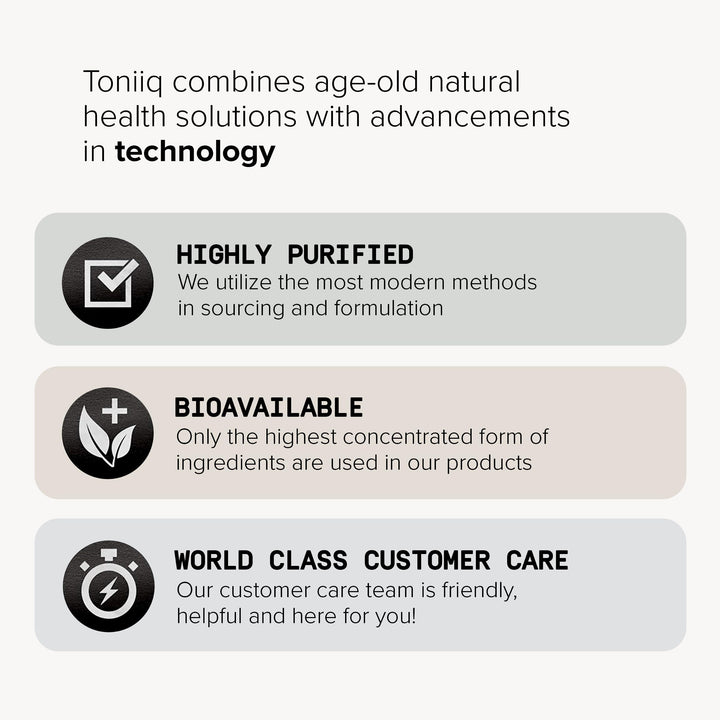 Toniiq Quercetin daily-use capsules designed for convenient routine