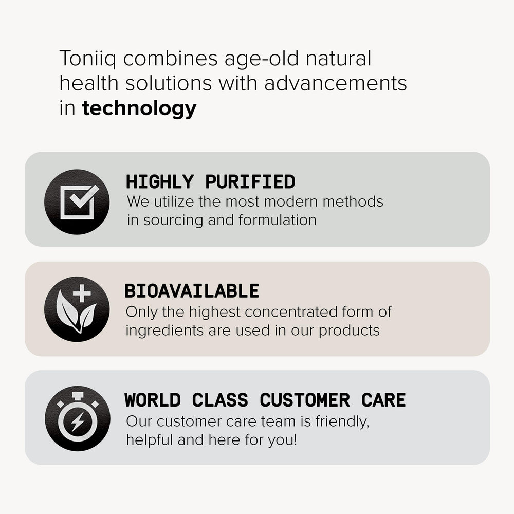 Toniiq Quercetin daily-use capsules designed for convenient routine