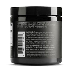 Toniiq bottle label highlights purity and testing commitments.