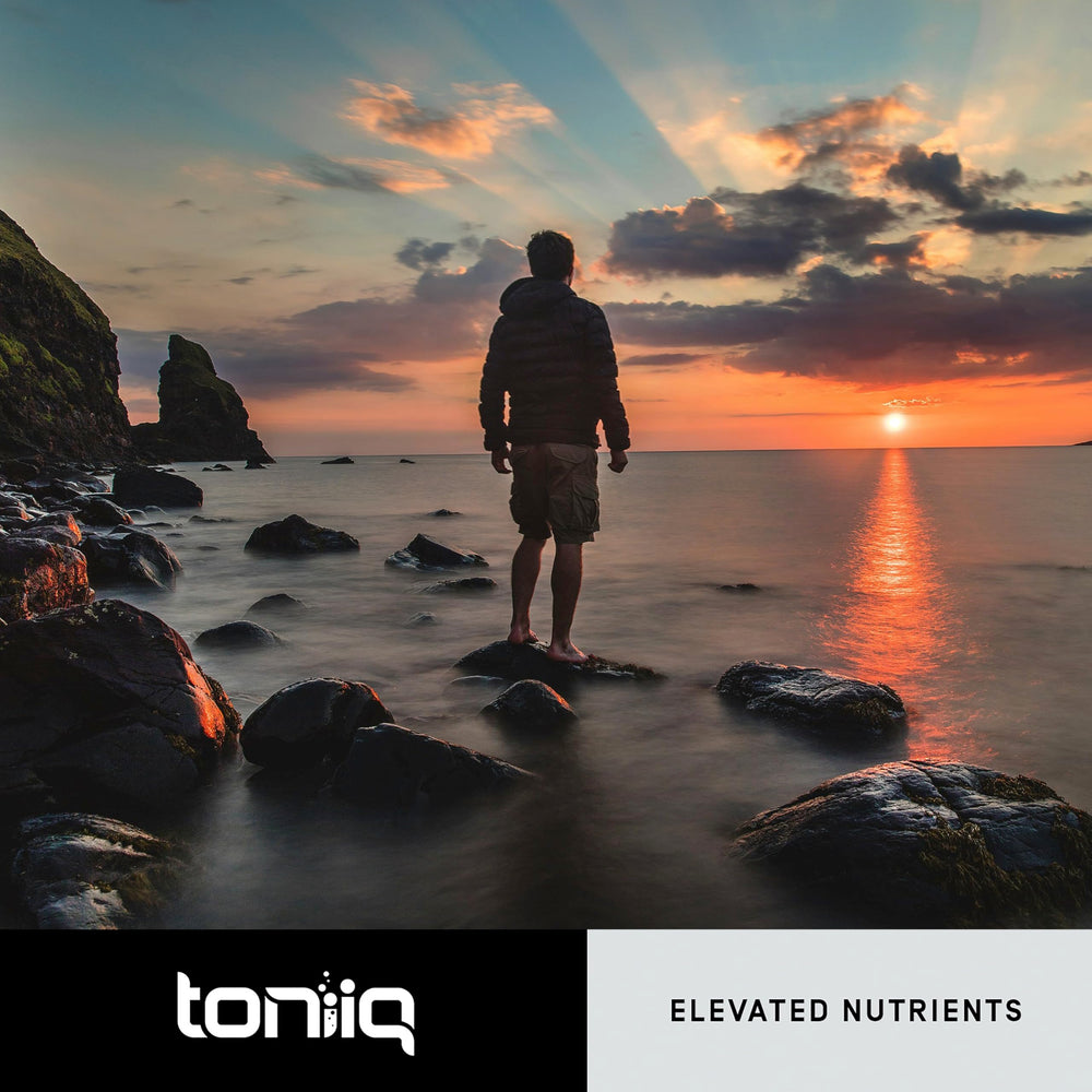 Toniiq serving spoon imagery demonstrates easy measurement for daily regimen.