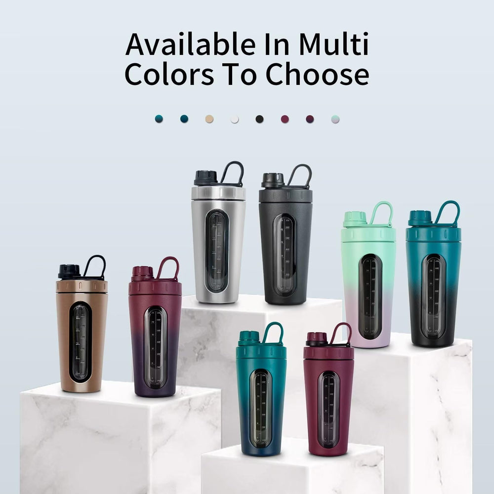 TOOFEEL shaker bottle odor-free metal construction minimizes lingering smells