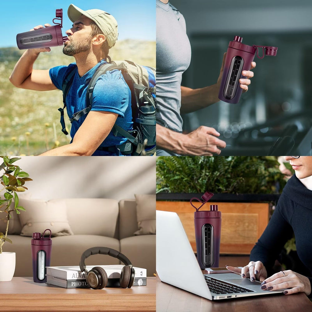 TOOFEEL shaker bottle rubber carry handle for portable use