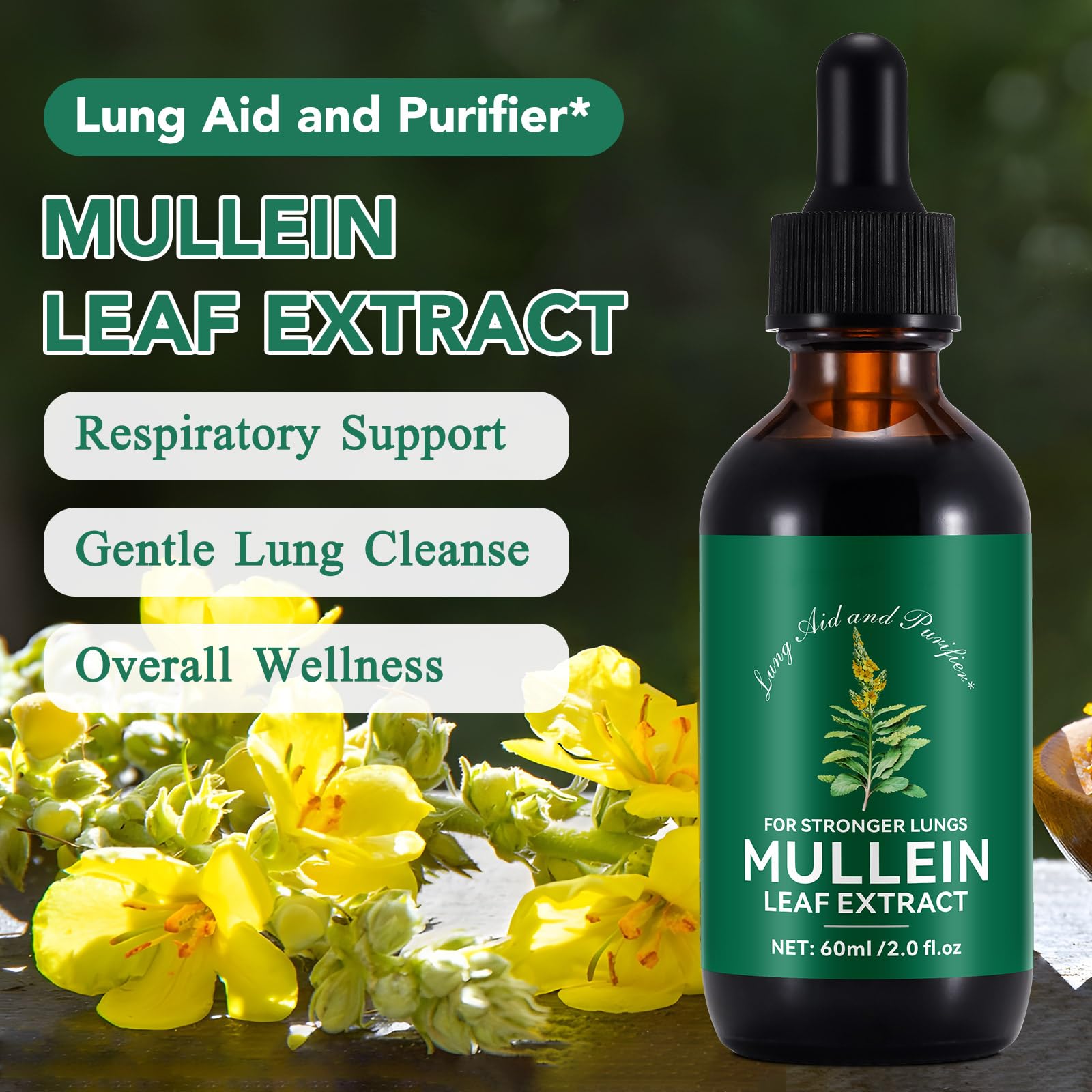 Tooffi Mullein Drops liquid form for faster absorption