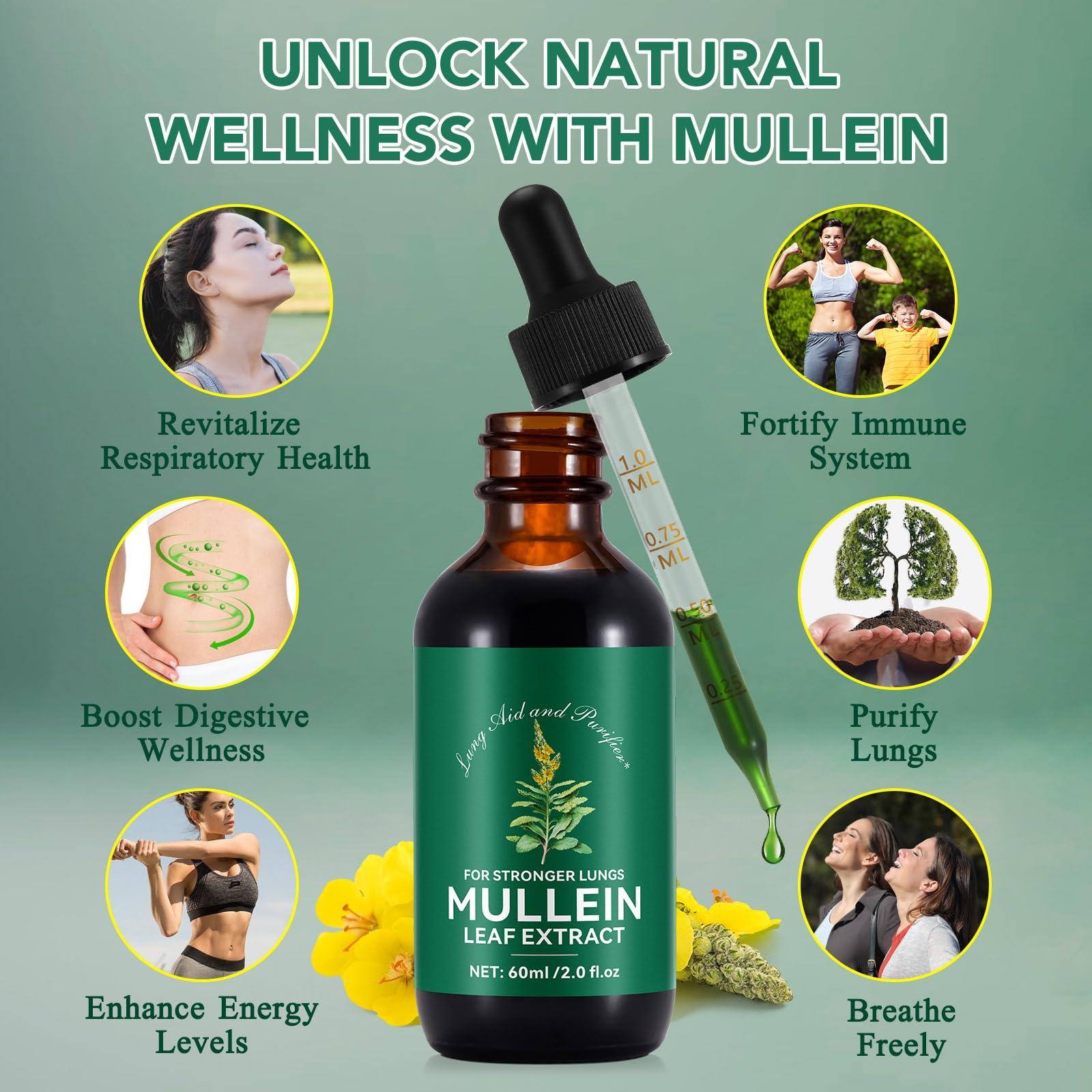 Tooffi Mullein Drops under-tongue-use for quick uptake