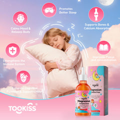 Tookiss magnesium drops kids berry flavor highlighted for tasty supplementation
