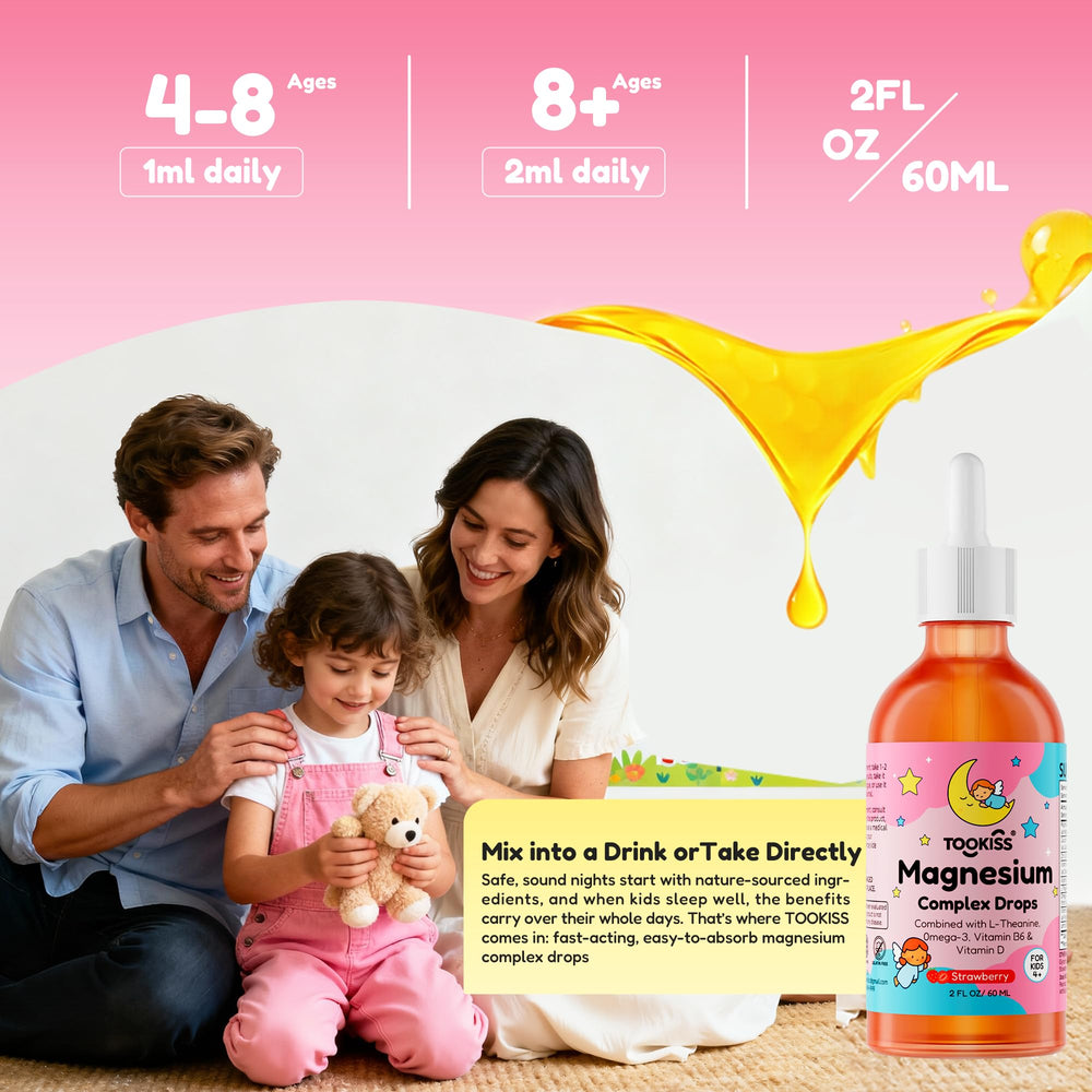 Tookiss magnesium drops kids precise dosing with included dropper