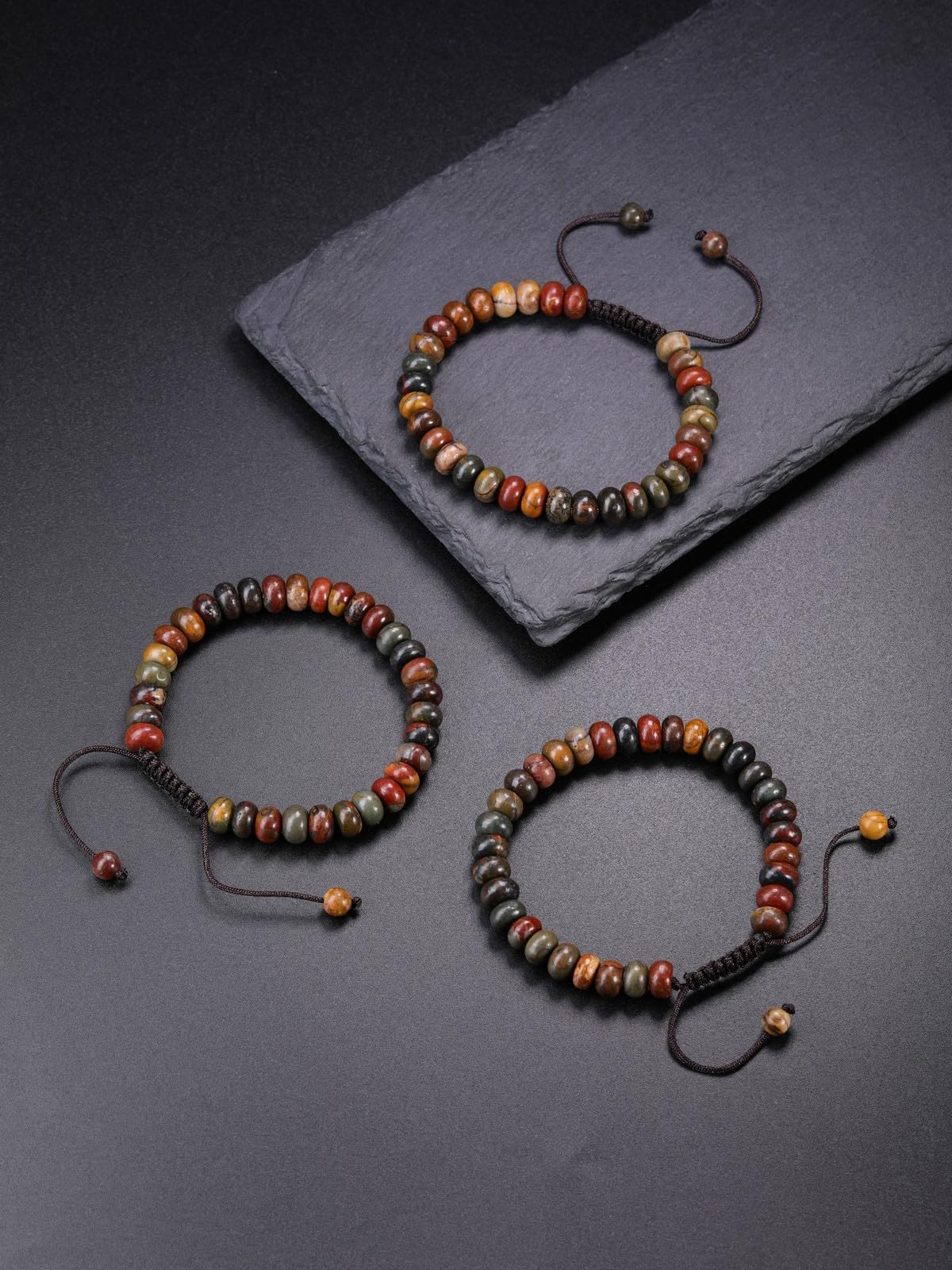 Top Plaza adjustable braided-cord bracelet for a secure fit