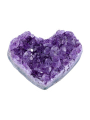 Top Plaza amethyst heart geode, compact calming centerpiece for home or office.