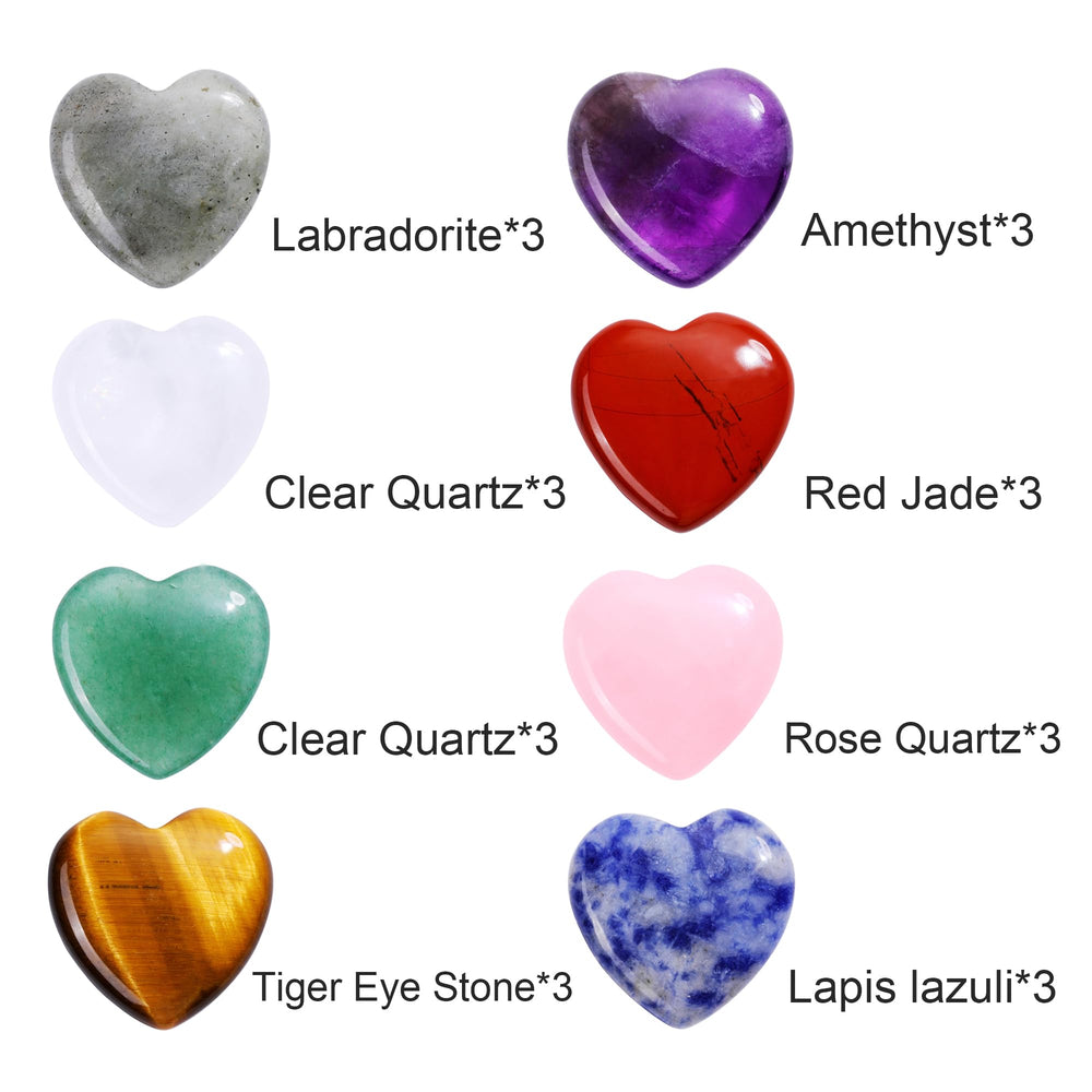 Top Plaza amethyst heart stone promotes calm and focus