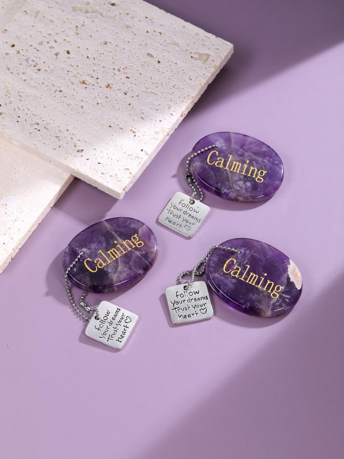 Top Plaza amethyst meditation companion offering soothing energy during practice.