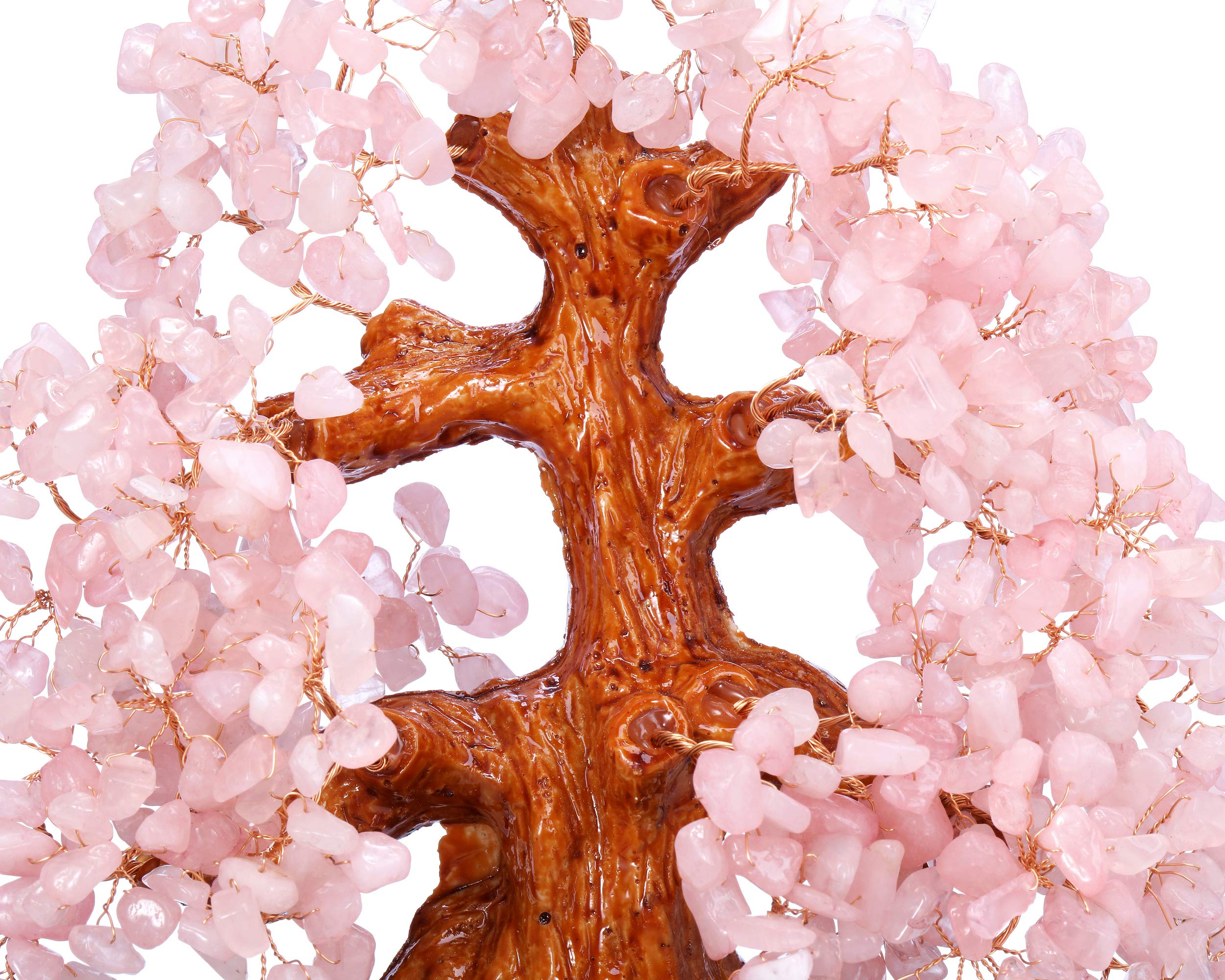Top Plaza Bonsai Rose Quartz focused on heart chakra and calmer relationships