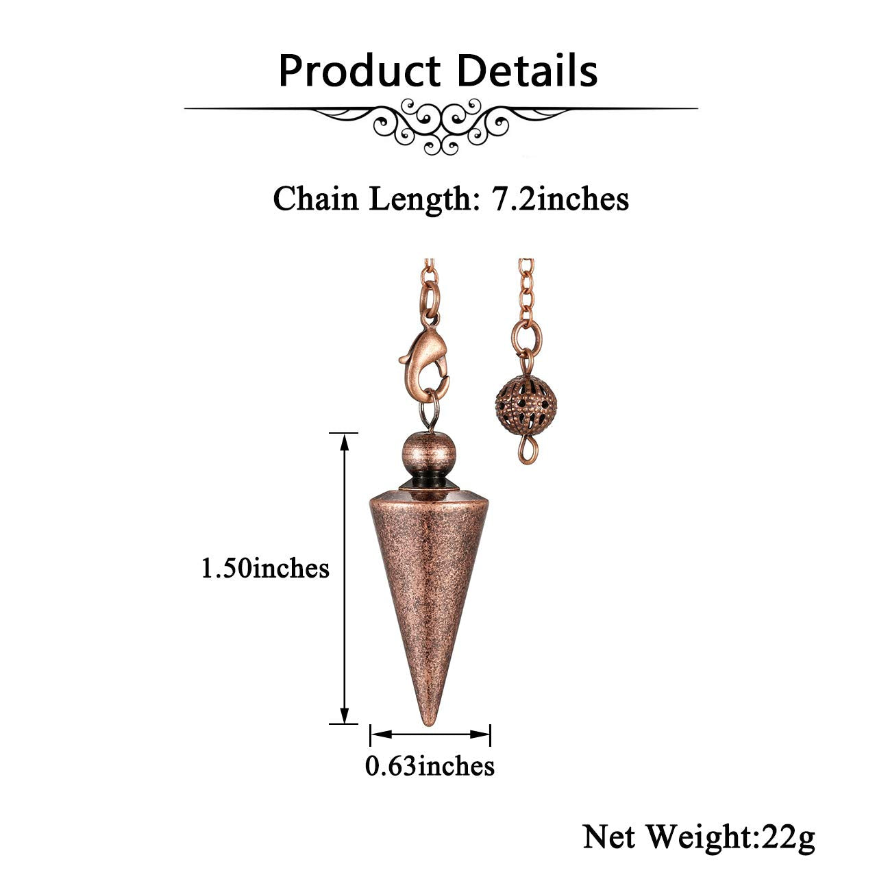 Top Plaza bronze pendulum packaging with velvet bag.
