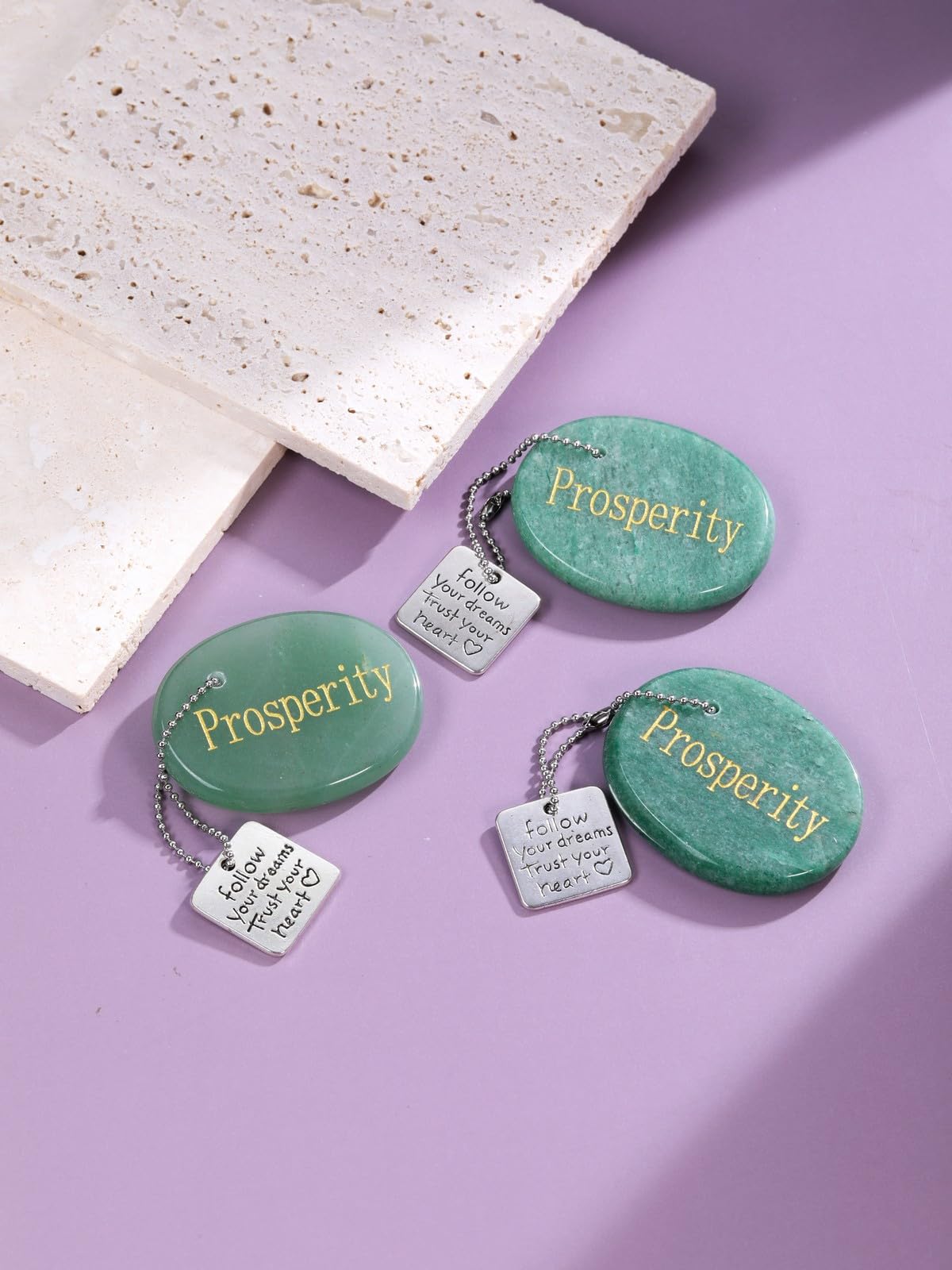 Top Plaza engraved tag Trust Your Heart for mindful intentions