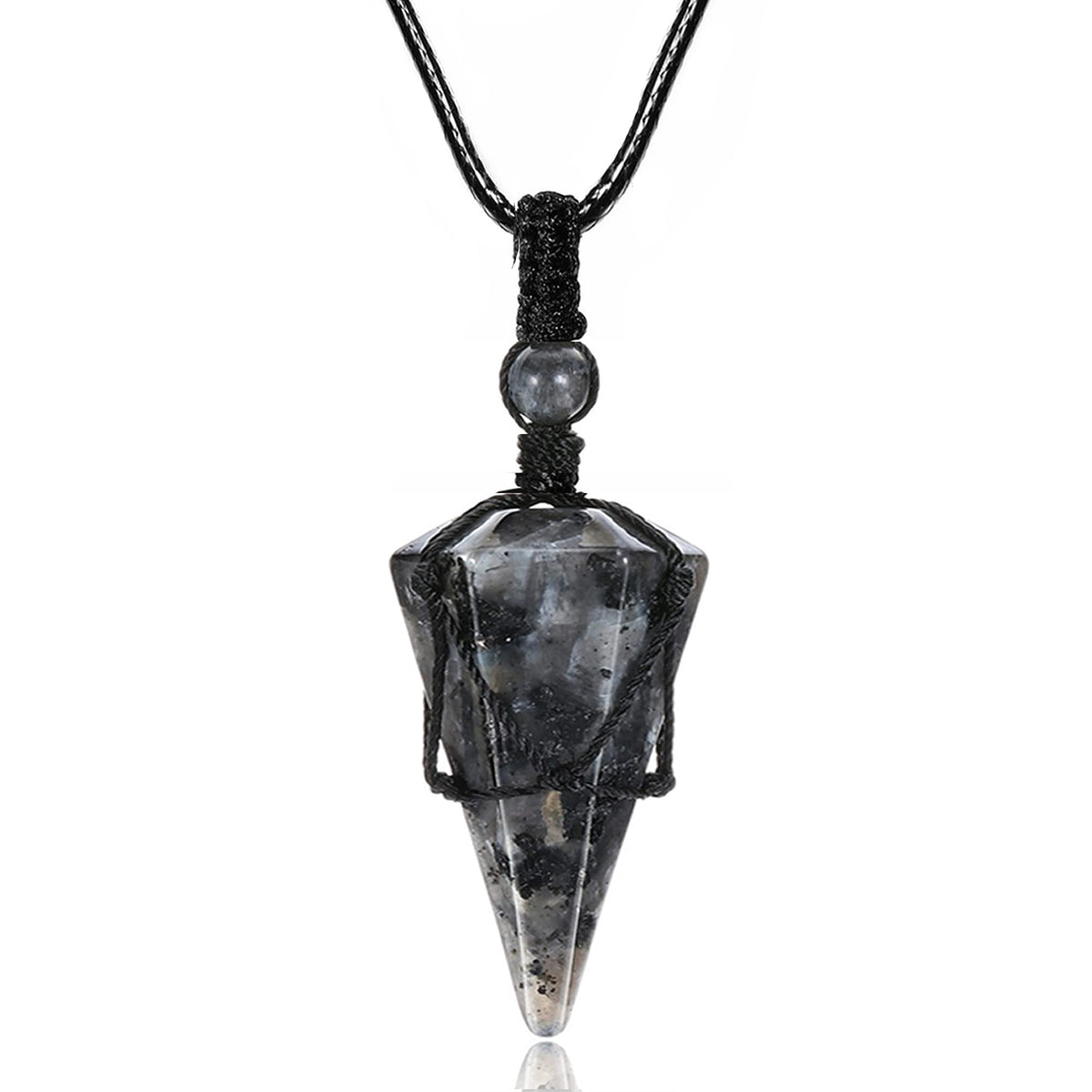 Top Plaza Labradorite 6-Facet pendant with iridescent shimmer for daily wear.