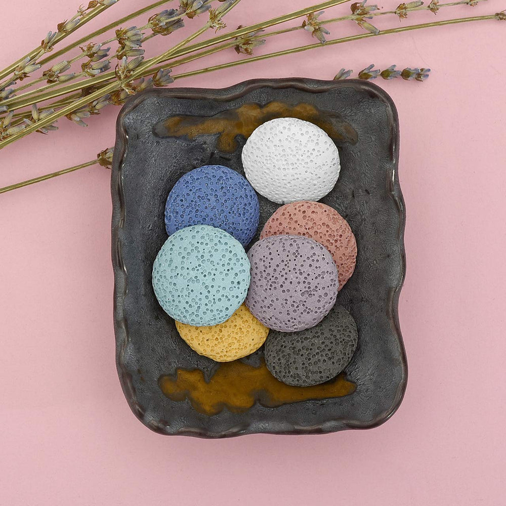 Top Plaza lava stone beads 14pcs ready to absorb essential oils and release fragrance