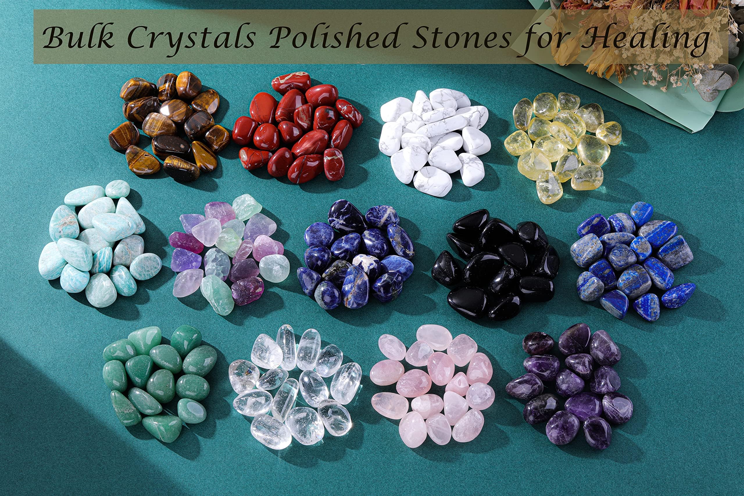Top Plaza ornamental crystal stones for home decor and yoga spaces.