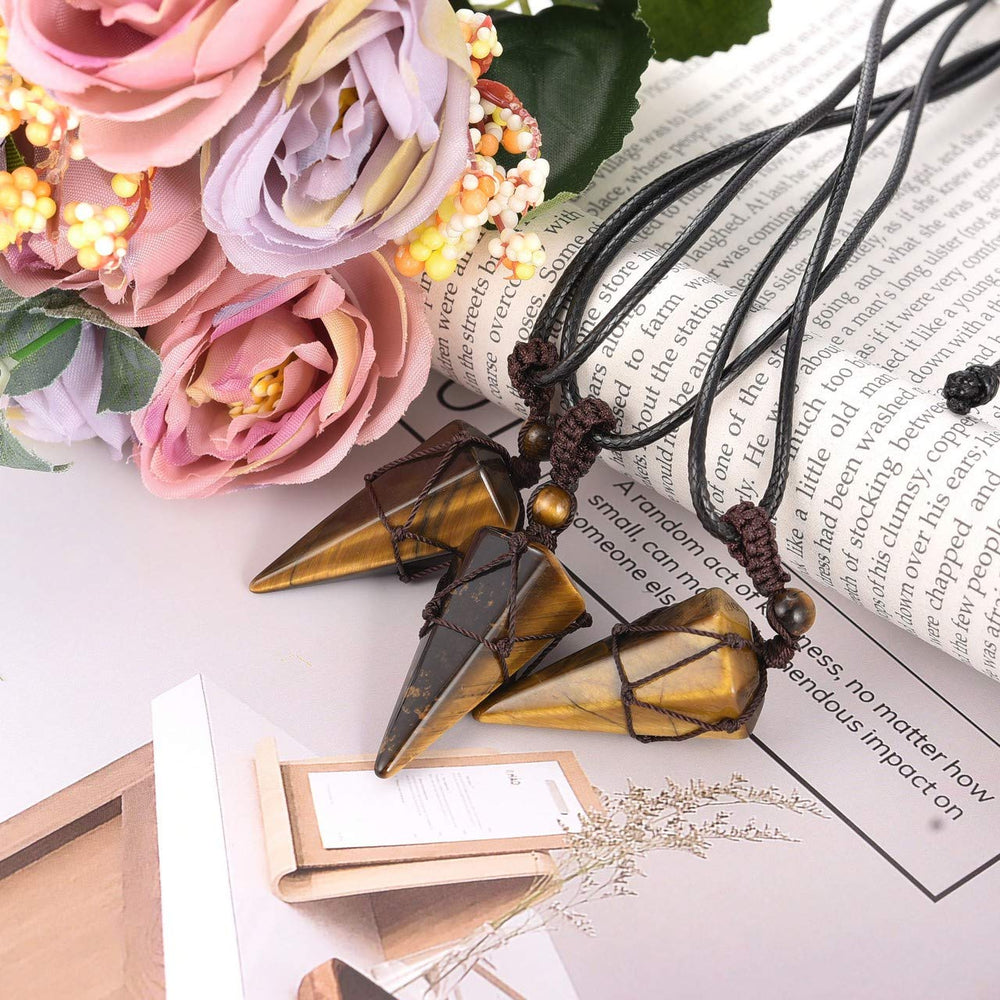 Top Plaza Reiki quartz jewelry with pointed crystal pendant