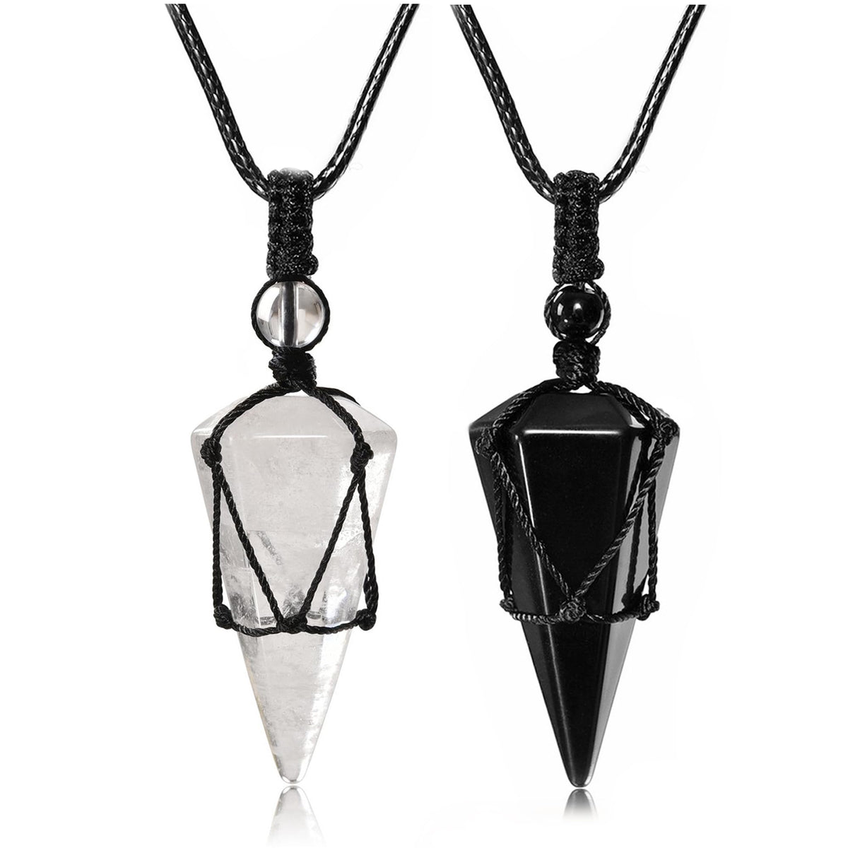 Top Plaza two-piece necklace front view, a stylish daily accessory.