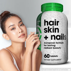 Top Secret Nutrition Biotin Hair Skin Nails close-up for hair nourishment