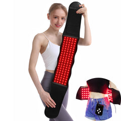 Topcupro red light therapy belt front view for convenient home wellness.