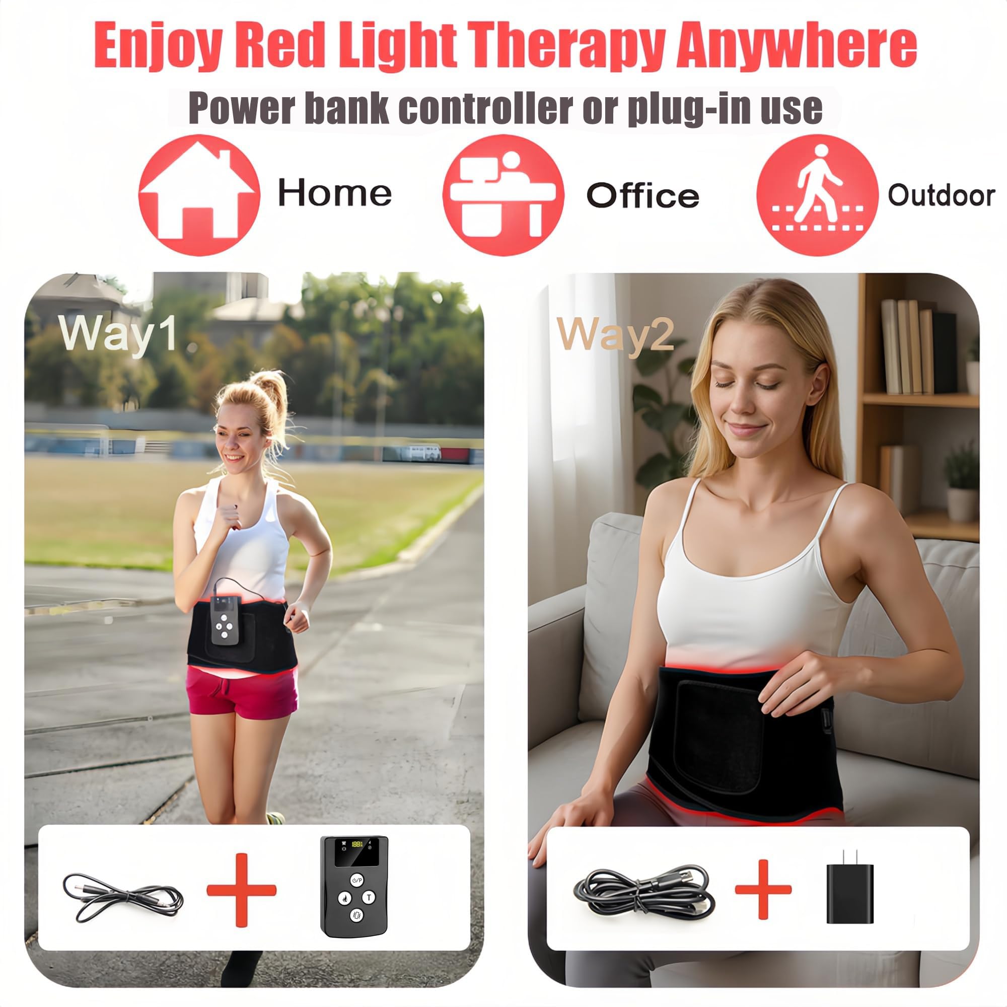 Topcupro waist belt in soft latex fabric for comfortable fit.