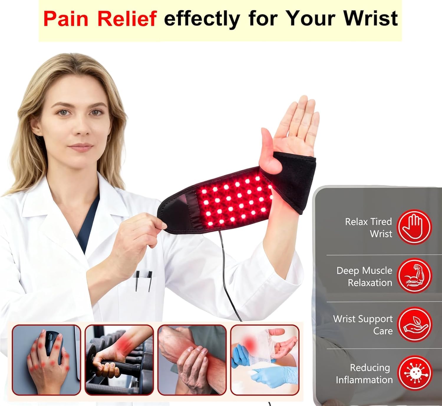 Topcupro wristwrap velcro strap provides secure fit during sessions