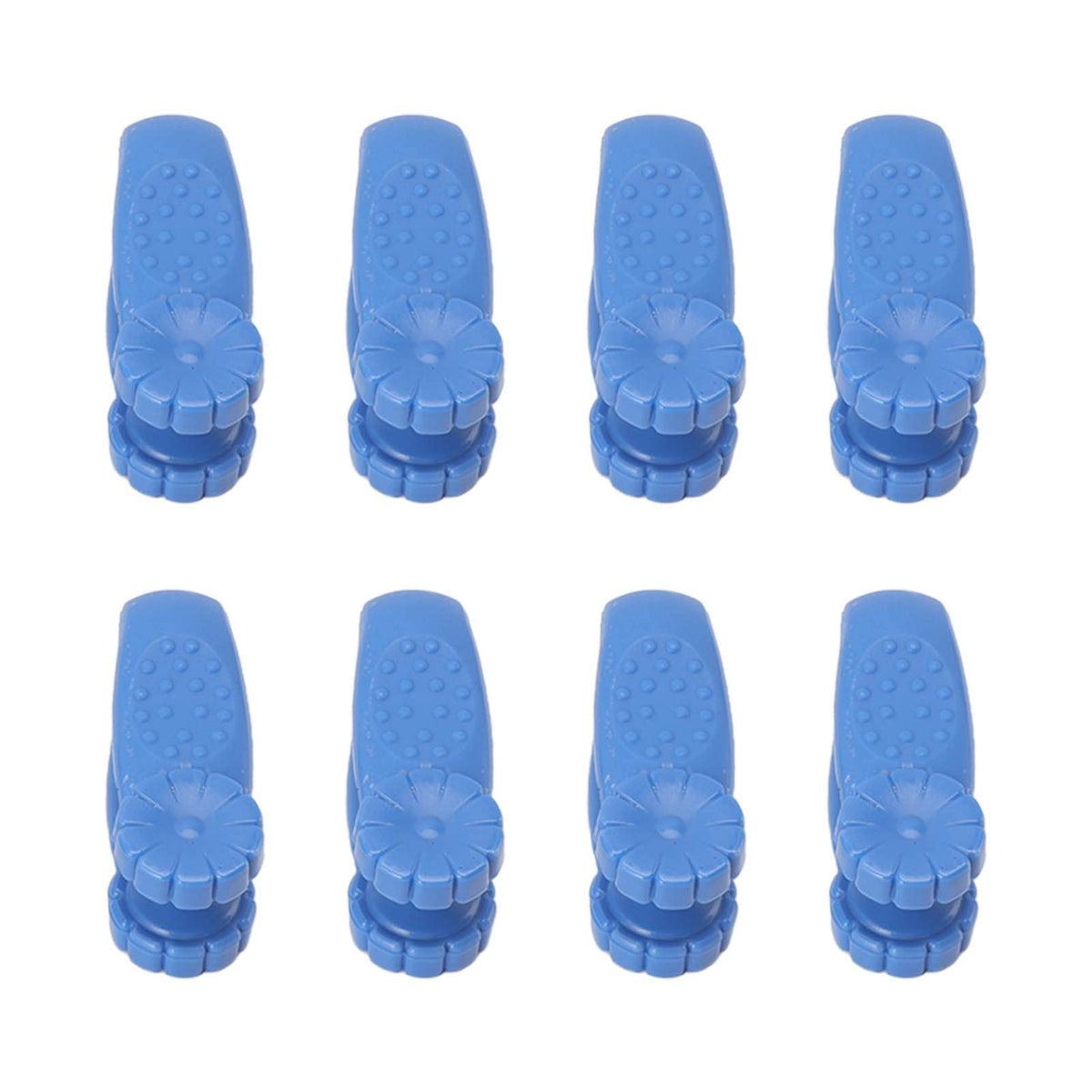 TOPINCN 8pcs hand acupressure clip in blue shown for between-thumb-and-index finger area