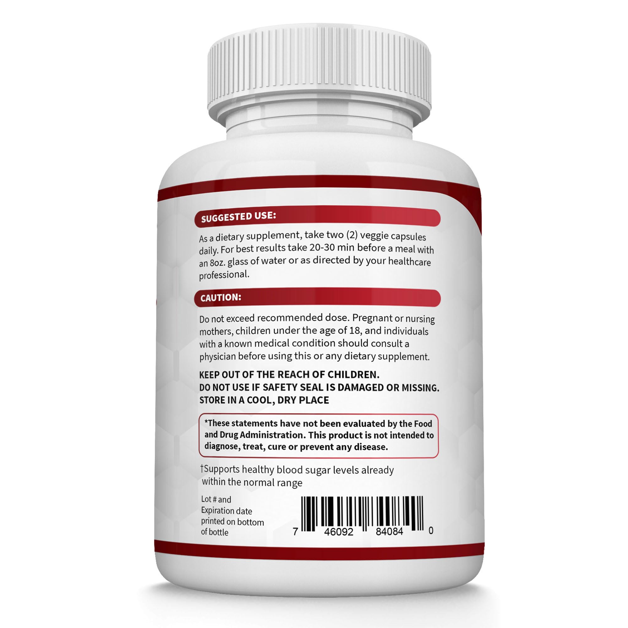 Toplux Blood Sugar Complex non-GMO seal signals clean ingredients