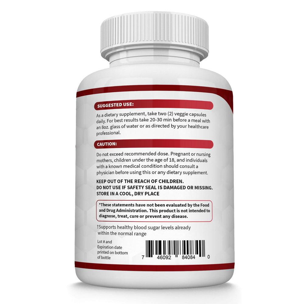 Toplux Blood Sugar Complex non-GMO seal signals clean ingredients