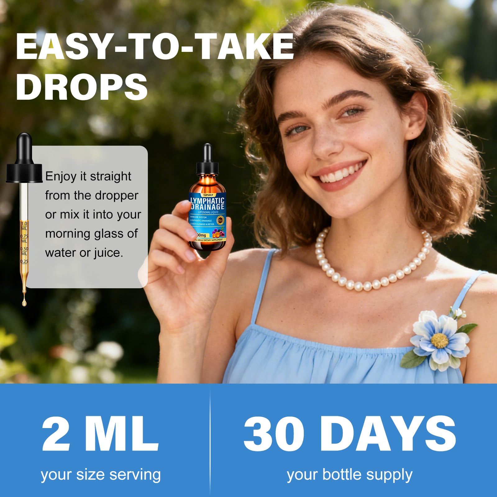 TOPSHEP vegan non-GMO alcohol-free formula in clean bottle