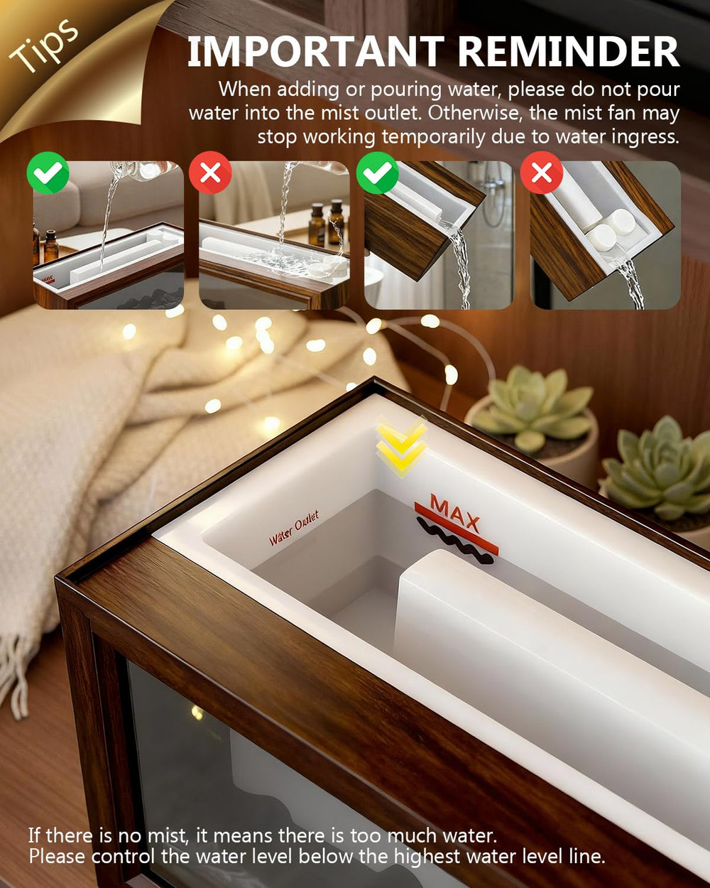 Torlaist ambient lights and mist diffuser enhances room atmosphere