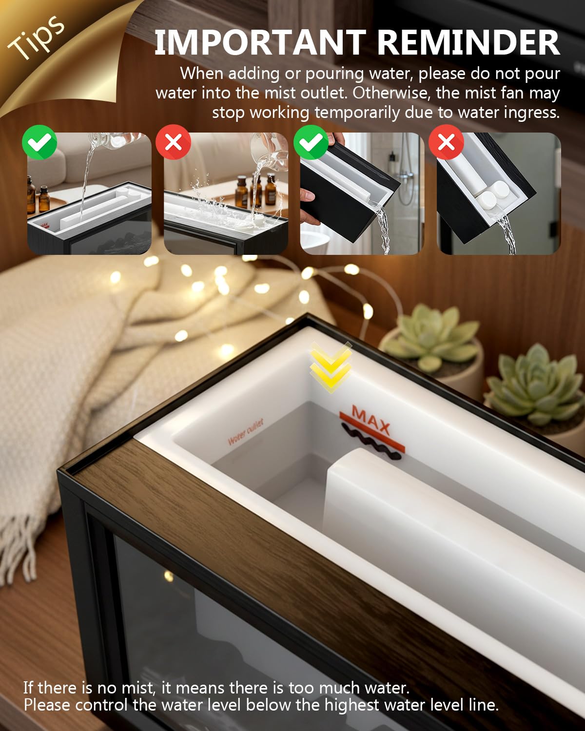 Torlaist auto-off diffuser ensures safe overnight use.
