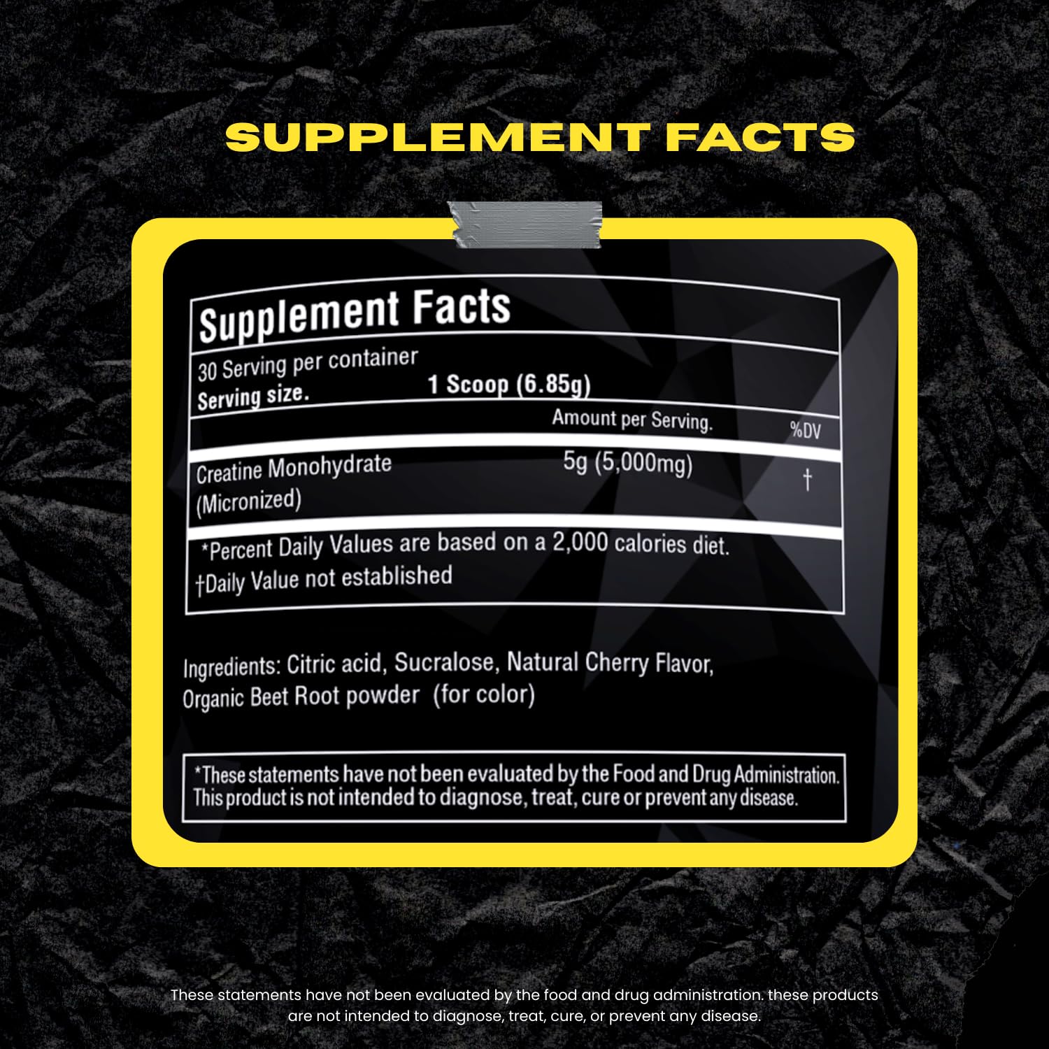 TORO BOOM label showcases a clean, filler-free formula.