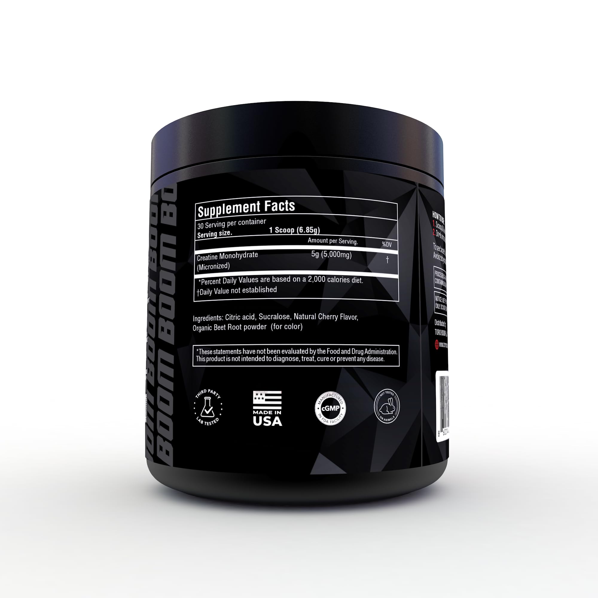TORO BOOM sealed container preserves freshness for daily use.