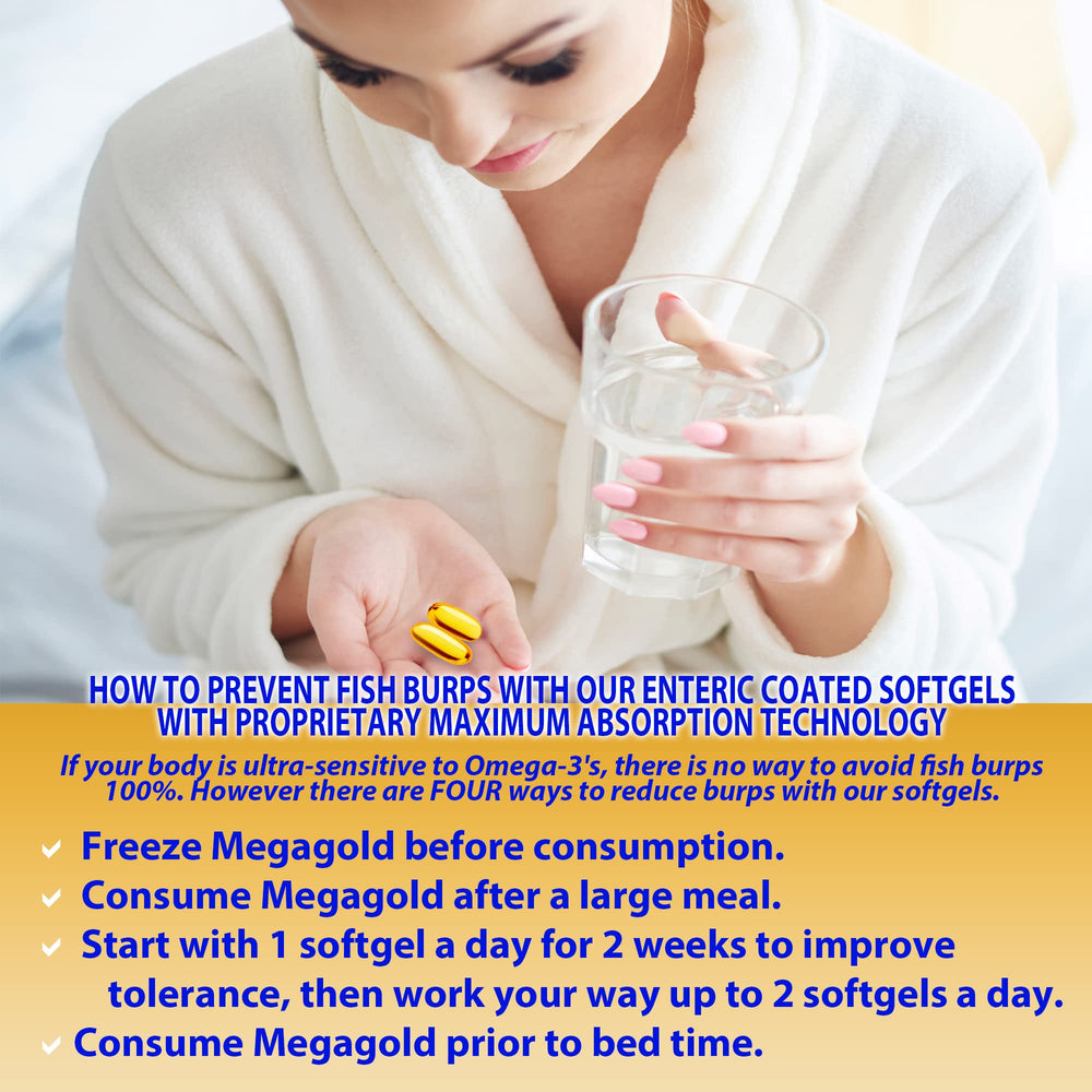 Total Activation Omega-3 enteric-coated softgels reduce fishy aftertaste