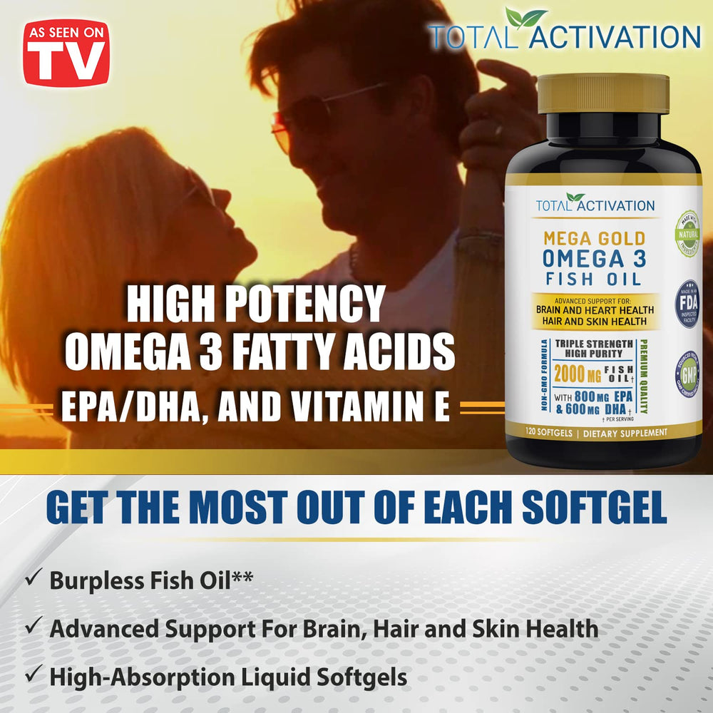 Total Activation Omega-3 manufactured in USA in GMP-certified facility