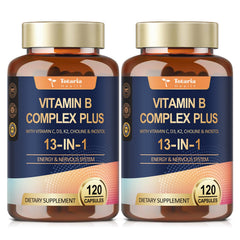 Totaria 13-in-1 Vitamin B Complex bottle front for daily energy and vitality
