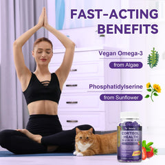 Totaria Cortisol Gummies ingredients chart illustrating adaptogens and minerals