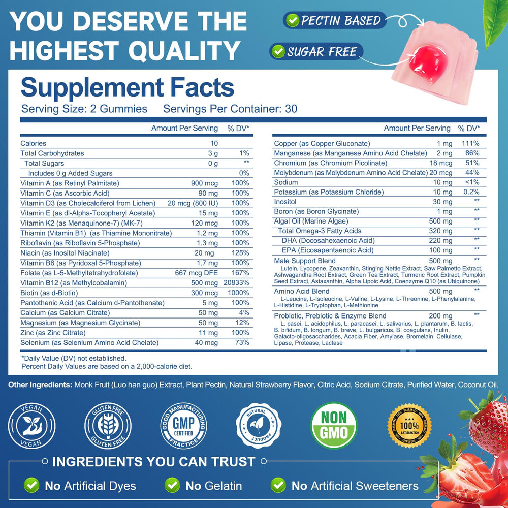 Totaria EAAs gummy close-up showing essential amino acids for muscle function
