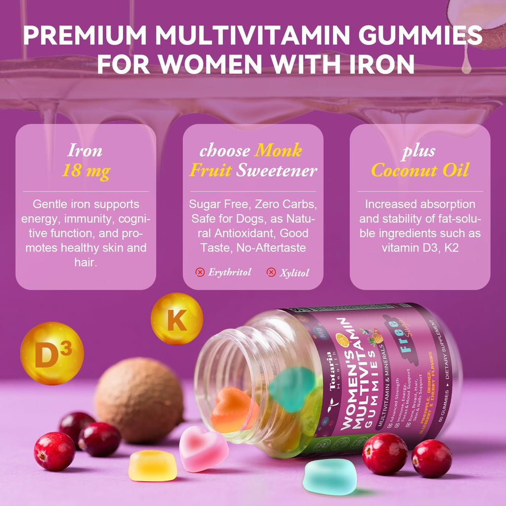 Totaria fruit-pectin base vegan gummies showing clean formula