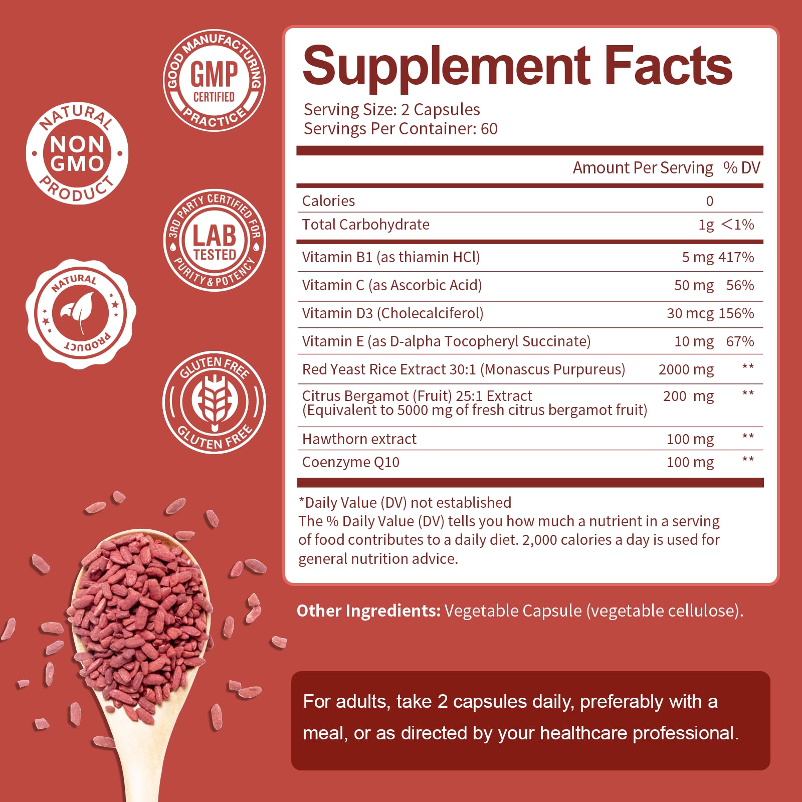 Totaria hawthorn capsules beside fruit emphasize flavonoid rich antioxidant support.
