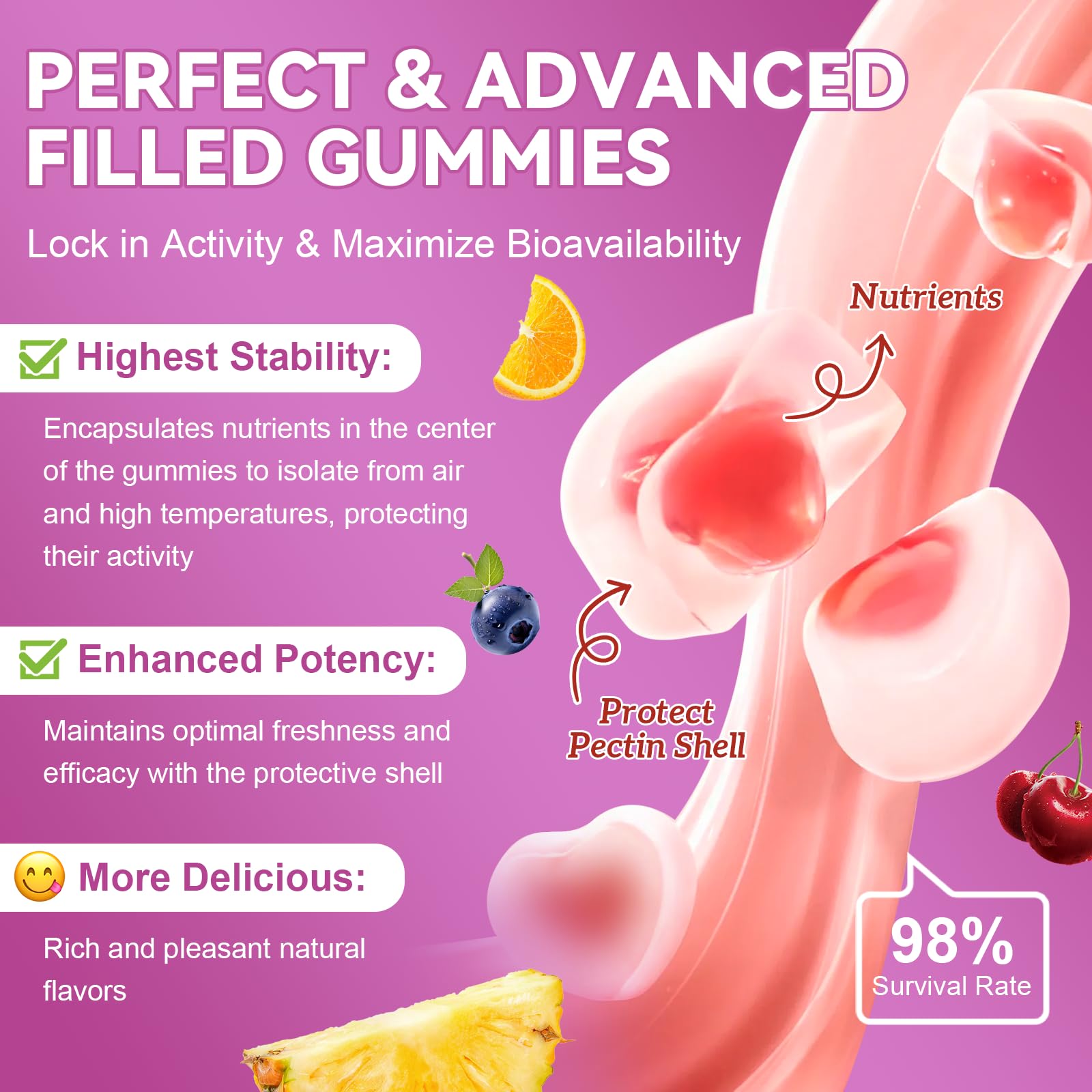 Totaria iron-rich formula women's multivitamin gummies for daily bone and energy support