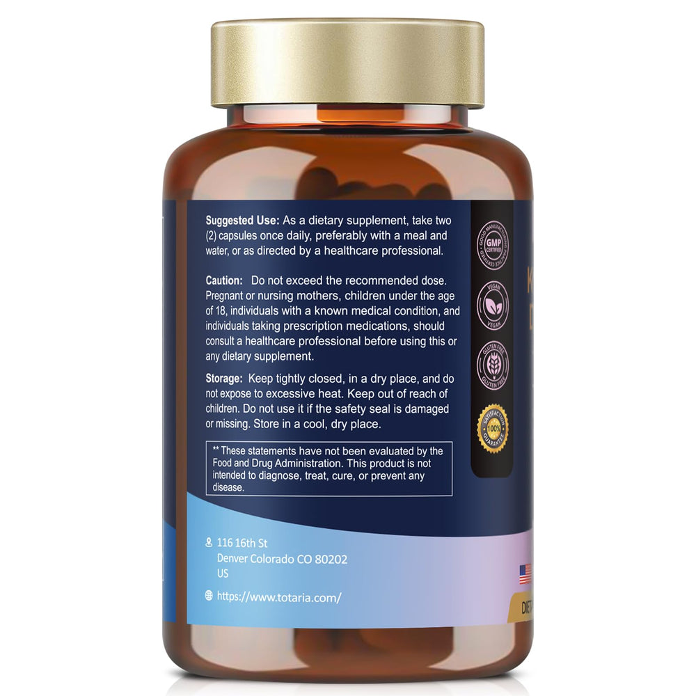 Totaria Kidney Cleanse USA-made image reinforces brand assurance and safety-first formulation.