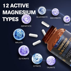 Totaria Magnesium Complex capsules close-up highlighting vegan-friendly formula