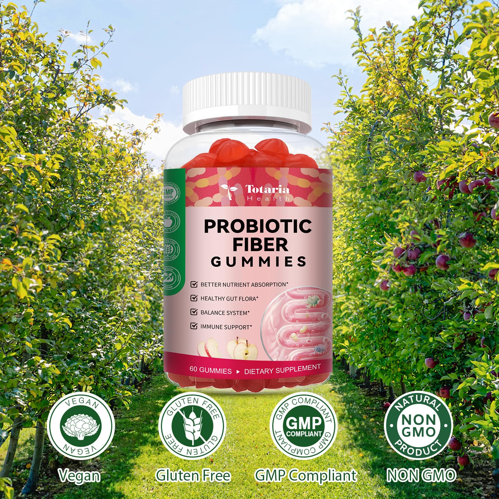 Totaria psyllium husk ingredient visual emphasizing high-fiber formulation