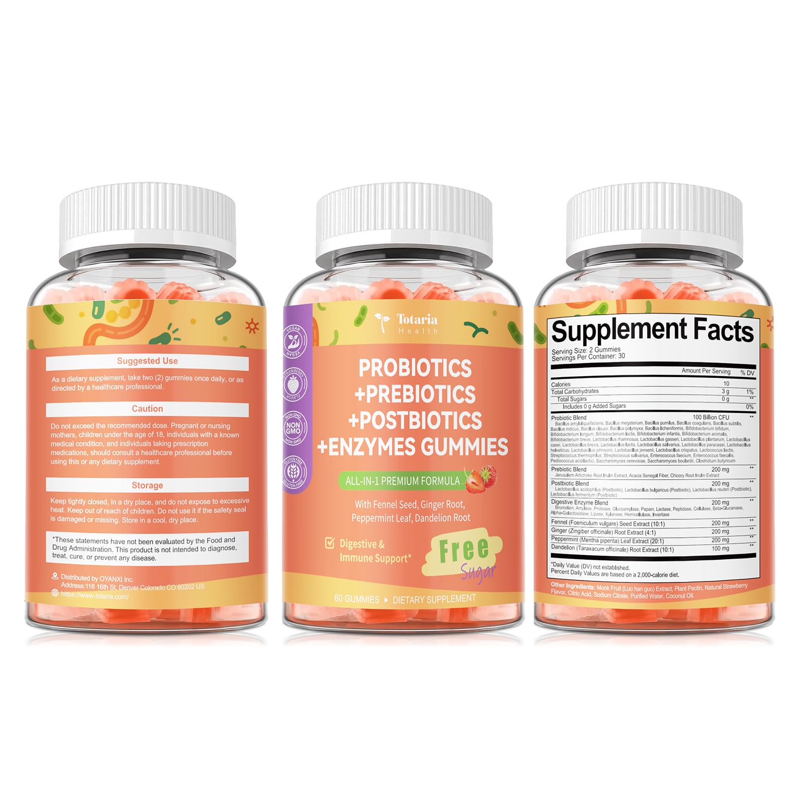 Totaria 60-count packaging image communicates consistent daily supply